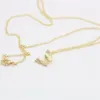 Fashion butterfly Pendant fun animal shapes Gold silver plated Necklace for women gift Whole252K