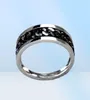 Hela 50pcslot Top Men Kvinnor Rostfritt stålkedjan Spinnar Rings Fashion Jewelry Party Gifts Punk Style Biker Ring9716068