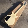 Guitare électrique personnalisée, couleur jaune crème, touche en palissandre, livraison gratuite