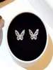 Super glitzernde neue Ins-Mode-Luxus-Designer-Diamant-Zirkon-schöne schöne Schmetterlings-Ohrstecker für Damen und Mädchen 4559077