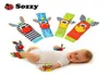 Sozzy Baby toy socks Baby Toys Gift Plush Garden Bug Wrist Rattle 3 Styles Educational Toys cute bright color7901855