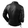 Protecteur de veste de moto pour hommes, vêtements en cuir véritable, peau de vache naturelle, fermeture éclair oblique, manteau de haute qualité, taille S-5XL 231228