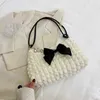 Sacos de ombro elegante suave doce casual arco underarm saco na moda todos os jogos de alça superior coreano y2k bolsas femininas pursesblieberryeyes