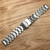 Jawoder Watch Band 18 20 22 24mm Men Pure Solid rostfritt stål Borstat Watch Strap Distribution Buckle Bracelets2394