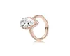 18k ouro rosa lágrima gota cz anel de diamante caixa original para 925 anéis de prata esterlina conjunto para presente de casamento feminino jóias9017943