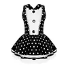 Palco desgaste crianças meninas ballet tutu collant vestido patinação desempenho dancewear polka dot impressão sem mangas halloween trajes de dança de natal