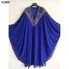 Vêtements Robes africaines de luxe pour femmes 2019 Nouveaux vêtements africains dashiki diamant Abaya Dubai Robe Soirée Long Musulman Robe Hood Cape