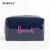 Mabula Waterproof PVC Cosmetic Cases Women Portable Makeup Bag Travel Wash Pouch Simple Design Kvinnliga förvaringspåsar 231228