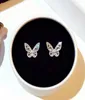 Super scintillanti nuovi ins fashion designer di lusso diamante zircone adorabili bellissimi orecchini a farfalla per donna girls4378319