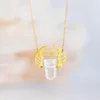 She-ra Warrior Necklace Girls Power with Natural Quartzペンダントネックレス251E