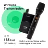 EYK EWC100 Eénkanaals UHF draadloze handmicrofoon met monitorfunctie voor smartphone DSLR-camera's Interviewvideo-opname 231228