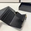 Frauen Key Brieftaschen Herrenkarten Halter Schnappmünze Verschluss Schließe glatte Leder -Designer -Geldbörsen -Modetreizkarten -Slots -Karteninhaber KE EB