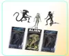 NECA Aliens vs Predator AVP Grid Alien Xenomorph Translucent Prototype Suit Warrior Alien Action Figure Modello Toy 18 Cm Y2008755067