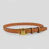 Luxury Designer Belt for Women Belts Womans Ceinture Luxe Cintura Bronze Buckle äkta lädergåva 74zy