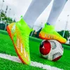 Sapatos de futebol homens respirável treinamento interno futsal longos picos ultraleve antiderrapante esporte ao ar livre chuteiras grama atacado 231228