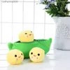 Stuffed Plush Animals Cute Pea Pod Plush Toy 3 Peas Doll In A Pod Soft Throw Pillow Disassembled Stuffed Toy Kids Birthday Gift 231228