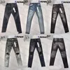 Moda Jeans viola Pantaloni denim Jeans uomo Designer Jean Uomo Pantaloni neri Designer dritto di alta qualità Streetwear Pantaloni sportivi casual Designer Joggers Pant