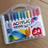 12/24/36/48 couleurs marqueurs de peinture acrylique croquis marqueur stylo peinture à la main pour céramique verre étudiant cadeau 231227