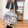 Japanese Harajuku Itabag Girls Transparent väska med myntväska Studenthandväskor 231228