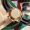 Met originele doos automatisch herenhorloge 40 mm rubberen gouden band roestvrijstalen kast drie ogen saffier waterdichte horloges Luxusuhr montre de luxe 69