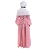 Theme Costume Medieval Renaissance Costumes Colonial Pioneer Pilgrim Adt Halloween Carnival Party Woman Floral Dress With Bonnet Out Dhfvl