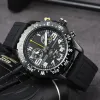 トップメンズウォッチQuartz Endurance Pro Avenger Chronograph44mm複数の色ゴムの男性がガラスの腕時計を時計