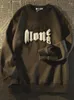 Men's Hoodies Easy Come Go Goth Letter Print Sweatshirts For Men Hip Hop Pullover Casual Y2K Streetwear Crewneck Clothing