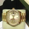 Originalverpackungszertifikat Herrenuhren 118348 Gelbgold mit Diamantlünette 36 mm Asia 2813 Uhrwerk Automatik 307N