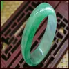 Bangle Myanmar przez pływającą zieloną bransoletkę Jade szmaragdową światło B0016