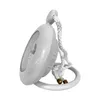 Wall Clocks Towel Ring Mounted Kitchen Bath Clock Small Waterproof Bathroom White Table Desktop With Hanging Rope