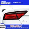 Para Audi A7 RS7 luz trasera LED 11-18 accesorios de coche pieza de automóvil lámpara trasera freno marcha atrás luces de marcha atrás montaje de luz trasera