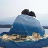 Одеяла Статуя Золотого у входа в гавань На. Низкая цена печатная новинка мода мягкий теплый одеяльный порт Сицилия Италия