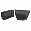 Cosmetic Bags 6Pcs/Set Black Mesh Clear Bag Beauty Wash Makeup Case Travel