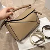 Women's Fashion Crossbody Bags Loes Designer Totes Bags Real Leather Two Straps Puzzles Top Mini Lady Luxury Handbag Hot Popular Shoulder Bag