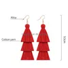 Dangle & Chandelier Tassel Earrings For Women Long Thread Bohemian Fringe Drop Handmade Drop Delivery Jewelry Earrings Dhgarden Dhbix