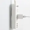 Kök förvaring 1/2/3st Punch-Free Plug Fixer Självhäftande Socket Rack Hushållens orderfri väggmonterad brädhållare Power Strip