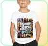 Grand Theft Auto Game Tops Tshirt Vêtements GTA 5 T-shirt Outwear Costumes Kids Clothes Girls Girts Men Summer2340677
