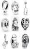 925 Silver Fit Charm 925 Bracelet Rabbit Be Seaffe Sheep Skull Clover DIY SHARMS SET Pendant DIY Fine Beads Jewelry6890129