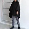 Men's Hoodies Mens Dark Style Mid-Length Casual Hooded Cape Autumn And Winter Genderless Fashion Retro Loose Solid Color Shawl Unisex