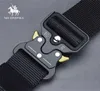 Véritable ceinture tactique ceinture en alliage à dégagement rapide doux véritable Nylon accessoires de sport boucle sports de combat en plein air 2202101427342