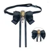 Bow -slipsar Fashionabla slips och brosch combo bowtie tillbehör som lägger till en touch av h7ef