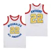 Men Kids Movie All American McDonalds Basketball Jersey Vince Carter Johnson 32 LeBron James 23 Lonzo Ball Carmelo Anthony Kevin 3 Durant 8 33 Mamba zszyta rozmiar S-3xl