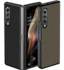Przypadki z włókna węglowego dla Samsung Galaxy Z Fold 2 3 -Kold3 Case Ochrona Ochrona twardej tylnej pokrywy 9541739