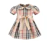 Baby Girl Dress Clothing Summer Girls Dresses Cotton Baby Kids Big Plaid Bow Multi Colors Clothes76326823589953