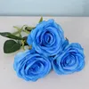 Dekorative Blumen 1PC Künstliche Pfingstrose Tee Rote Rose Herbst Seide Gefälschte Für DIY Wohnzimmer Haus Garten Hochzeit Dekoration