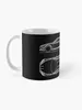 Muggar GT86 Blueprint Coffee Mug Breakfast Ceramic Cup Cups Pottery