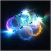 Fête Décoration Vis Acrylique Flash LED Électronique Bracelet Électronique Enfants Lumineux Baby Shower Jouets Fête Anniversaire Faveur Gi Dh0Mh