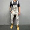 Jeans Männer Overalls Denim Latzhose Lätzchen Männliche Overalls Fracht Arbeit Hosen Hosen Distressed Herren Casual Moto Biker 231227