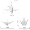 100 adet beyaz origami kağıt vinç düğün partisi için asılı DIY dekorasyonlar gelin duş nişan kuşları flater 231227