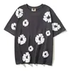 Springsummer New American High Street Kapok Full Print Foam短袖メンズビーチカジュアルTシャツ女性11